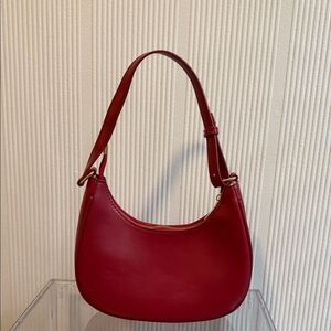 Elegant Red Women's Shoulder Bag
